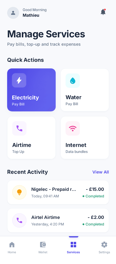 Tayp App Dashboard